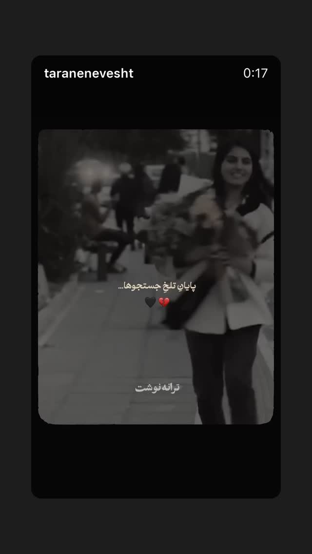  جدید ترین استوری اینستاگرام حدیث میرامینی