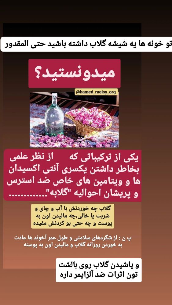  جدید ترین استوری اینستاگرام حامد رئیسی