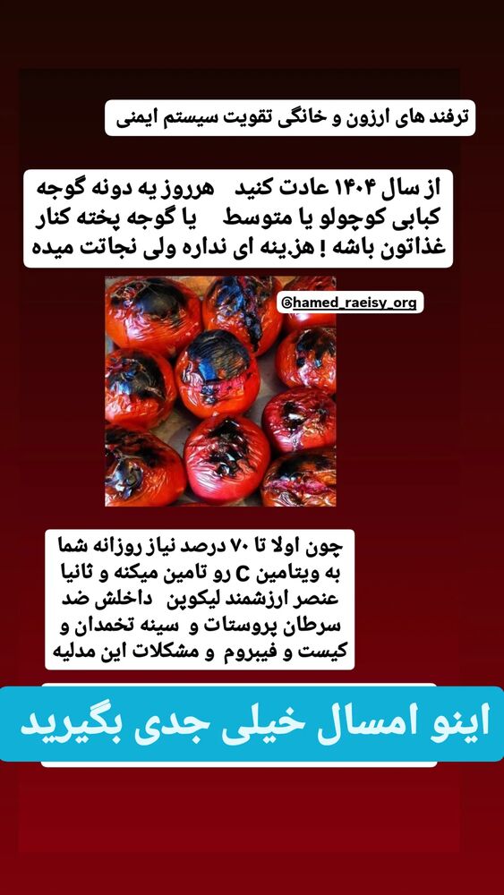  جدید ترین استوری اینستاگرام حامد رئیسی