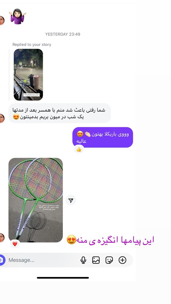  جدید ترین استوری اینستاگرام حمیده دانشور