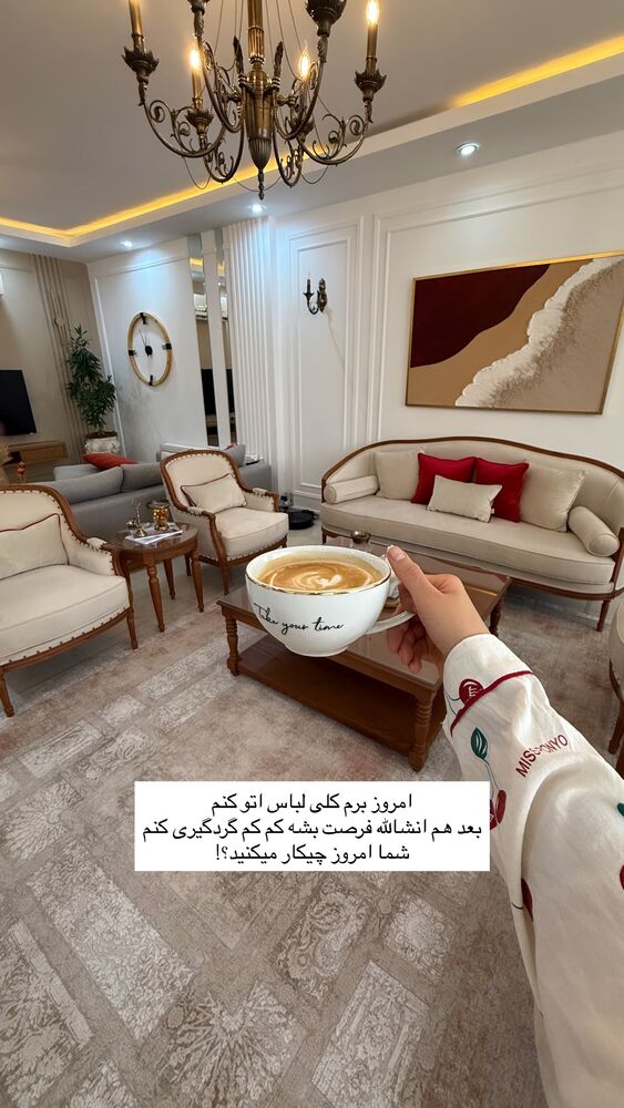  جدید ترین استوری اینستاگرام حمیده دانشور