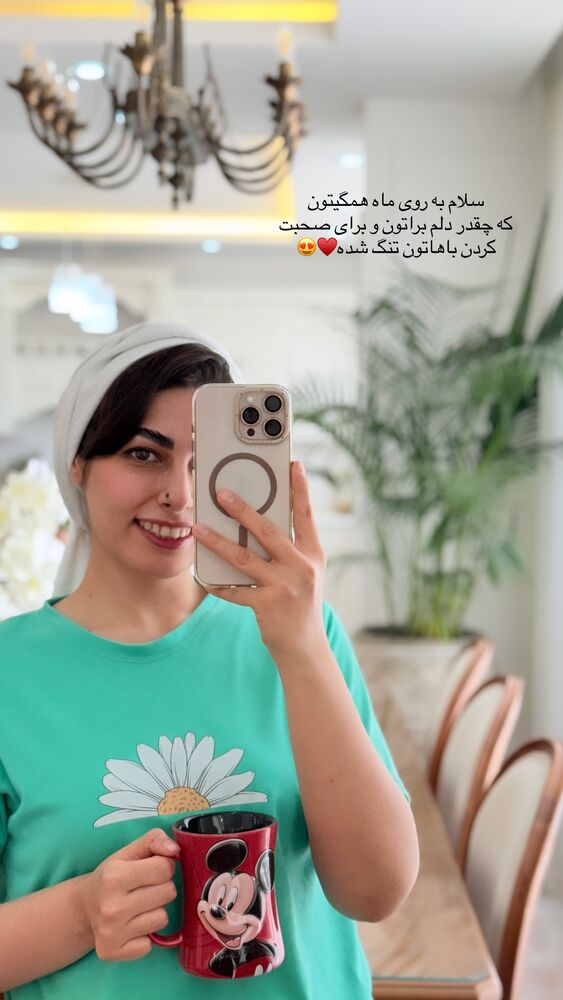  جدید ترین استوری اینستاگرام حمیده دانشور