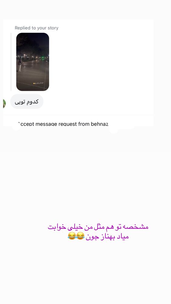  جدید ترین استوری اینستاگرام حمیده دانشور