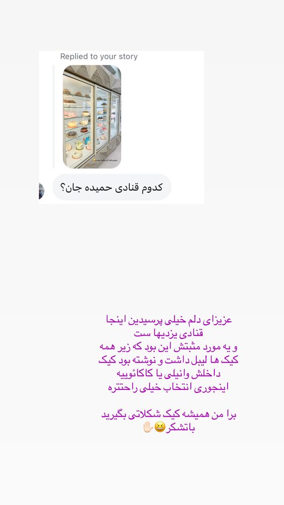  جدید ترین استوری اینستاگرام حمیده دانشور