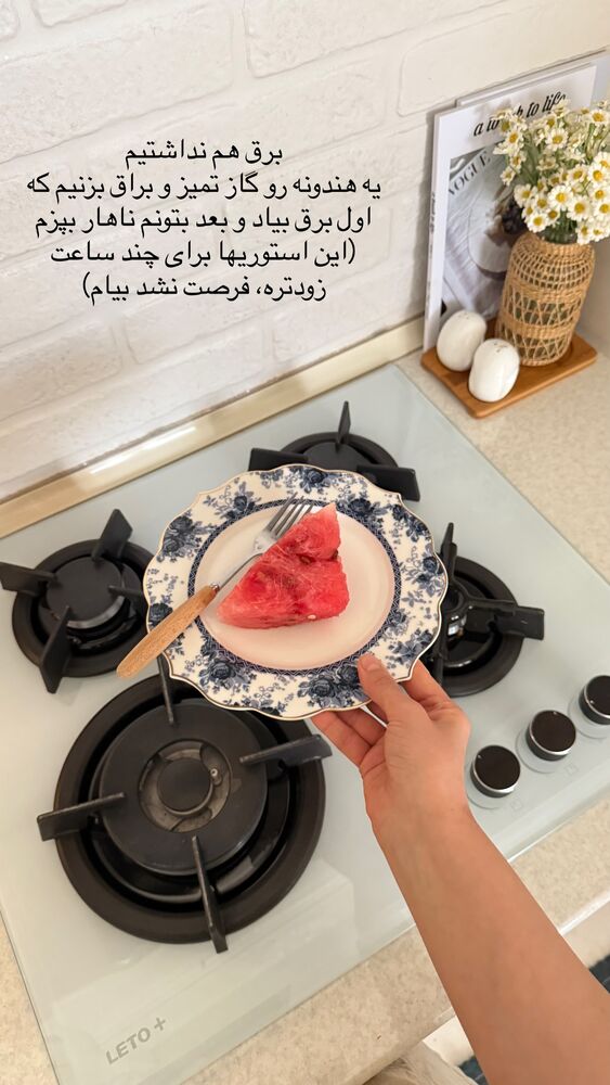  جدید ترین استوری اینستاگرام حمیده دانشور