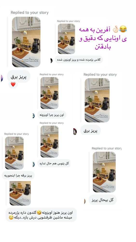  جدید ترین استوری اینستاگرام حمیده دانشور