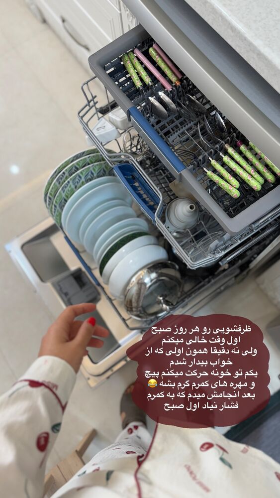  جدید ترین استوری اینستاگرام حمیده دانشور