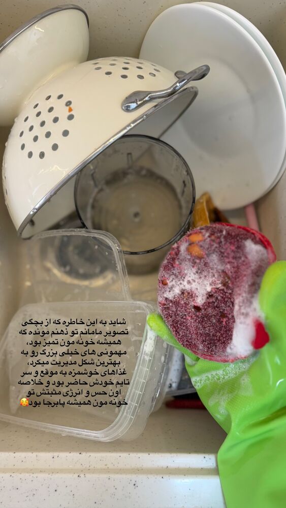  جدید ترین استوری اینستاگرام حمیده دانشور
