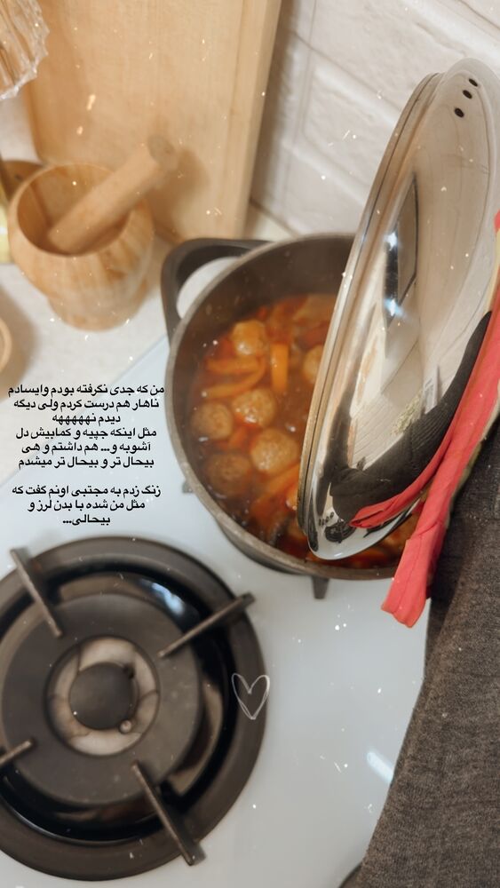  جدید ترین استوری اینستاگرام حمیده دانشور