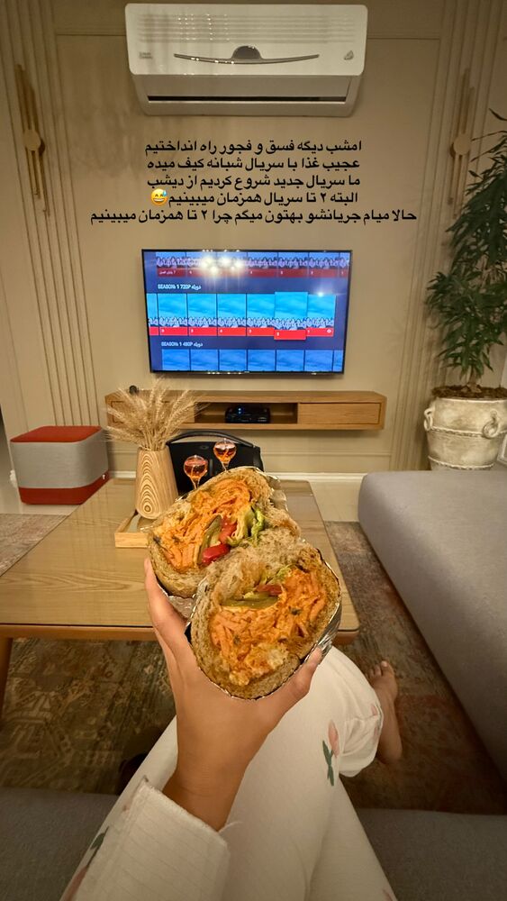  جدید ترین استوری اینستاگرام حمیده دانشور