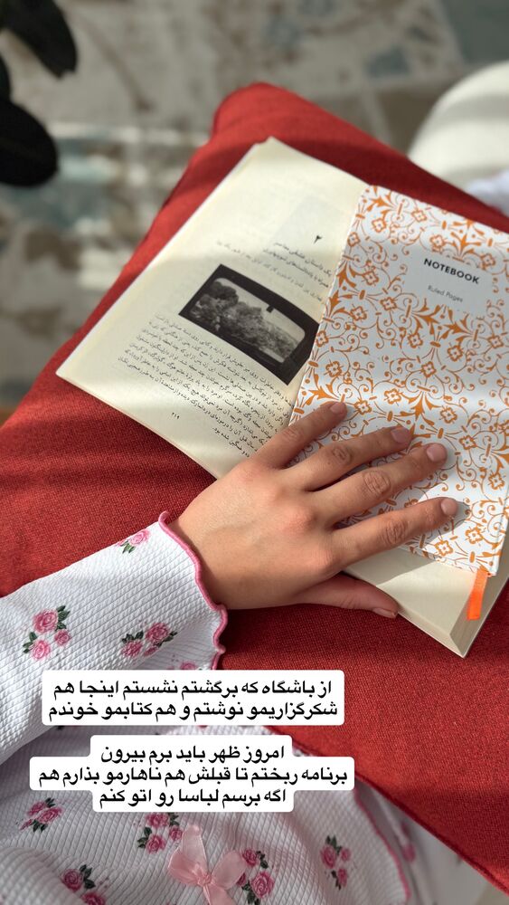  جدید ترین استوری اینستاگرام حمیده دانشور