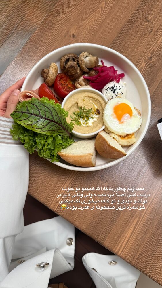  جدید ترین استوری اینستاگرام حمیده دانشور