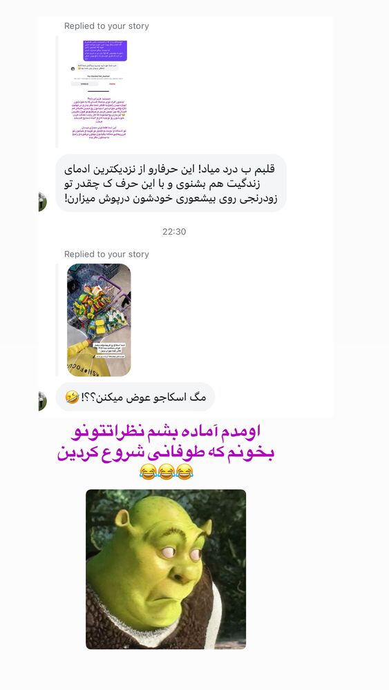 جدید ترین استوری اینستاگرام حمیده دانشور