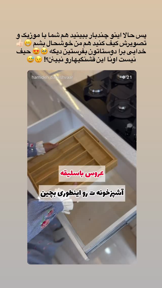  جدید ترین استوری اینستاگرام حمیده دانشور