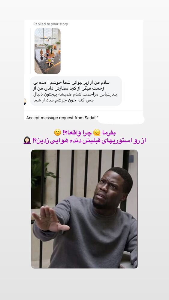  جدید ترین استوری اینستاگرام حمیده دانشور