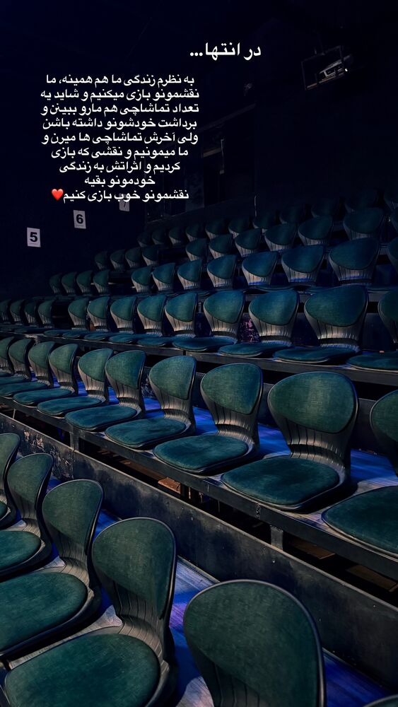  جدید ترین استوری اینستاگرام حمیده دانشور