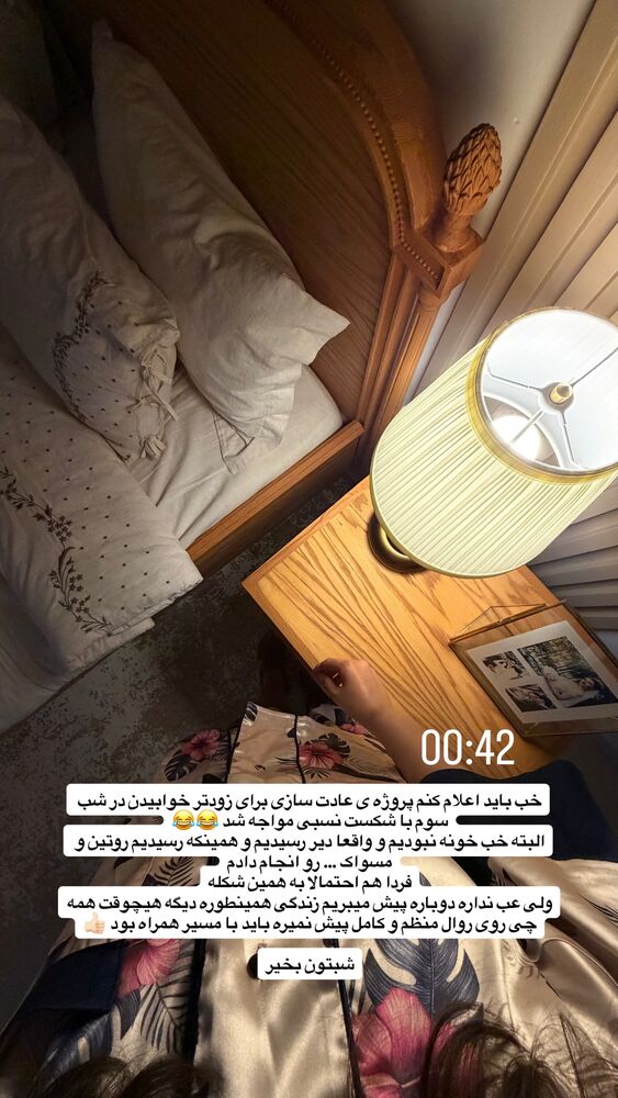  جدید ترین استوری اینستاگرام حمیده دانشور
