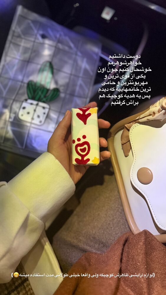  جدید ترین استوری اینستاگرام حمیده دانشور