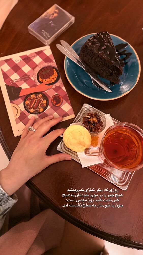  جدید ترین استوری اینستاگرام حمیده دانشور