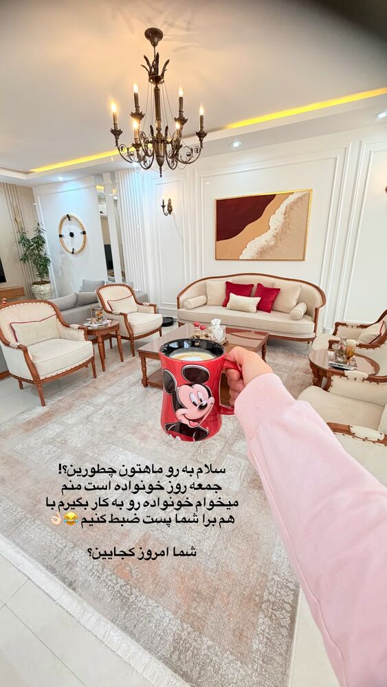  جدید ترین استوری اینستاگرام حمیده دانشور