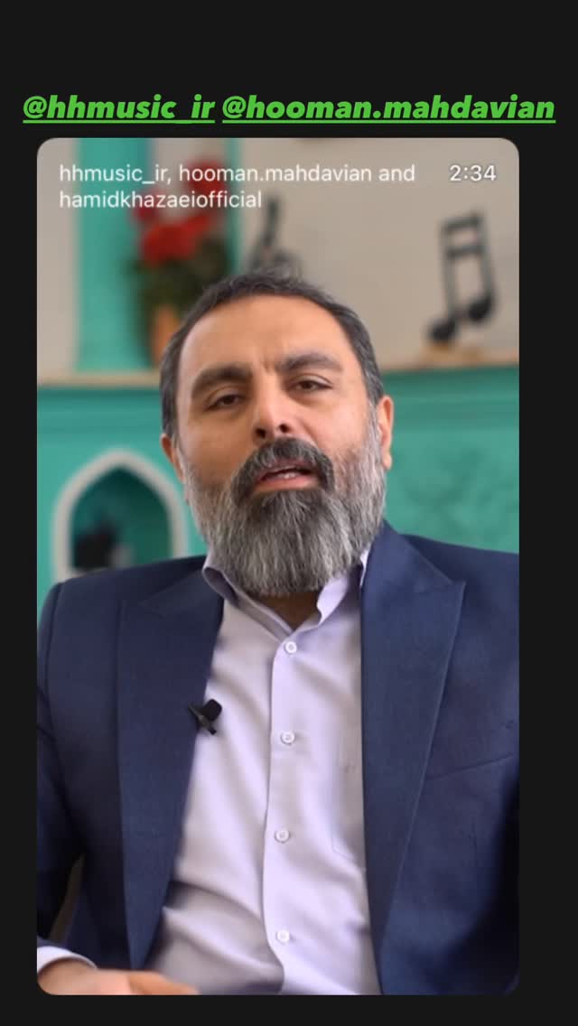  جدید ترین استوری اینستاگرام حمید خزاعی
