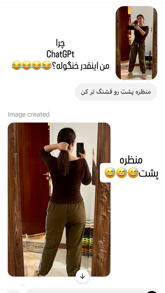  جدید ترین استوری اینستاگرام هانا ظاهری