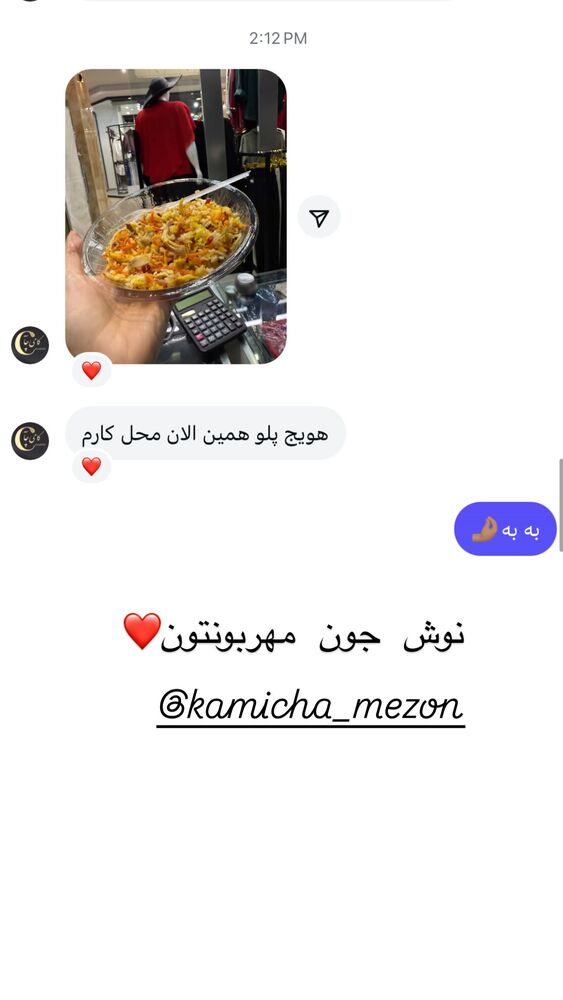  جدید ترین استوری اینستاگرام هانا ظاهری