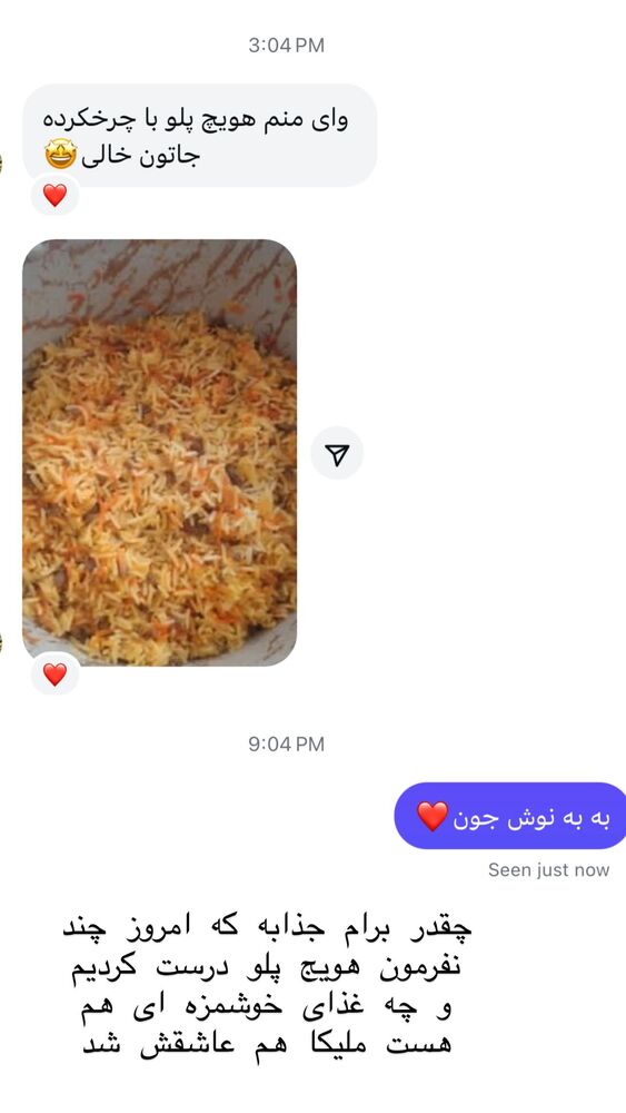  جدید ترین استوری اینستاگرام هانا ظاهری