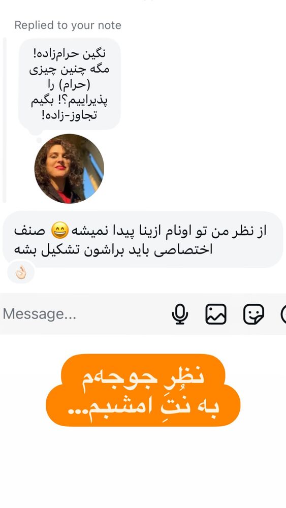  جدید ترین استوری اینستاگرام هانا کامکار