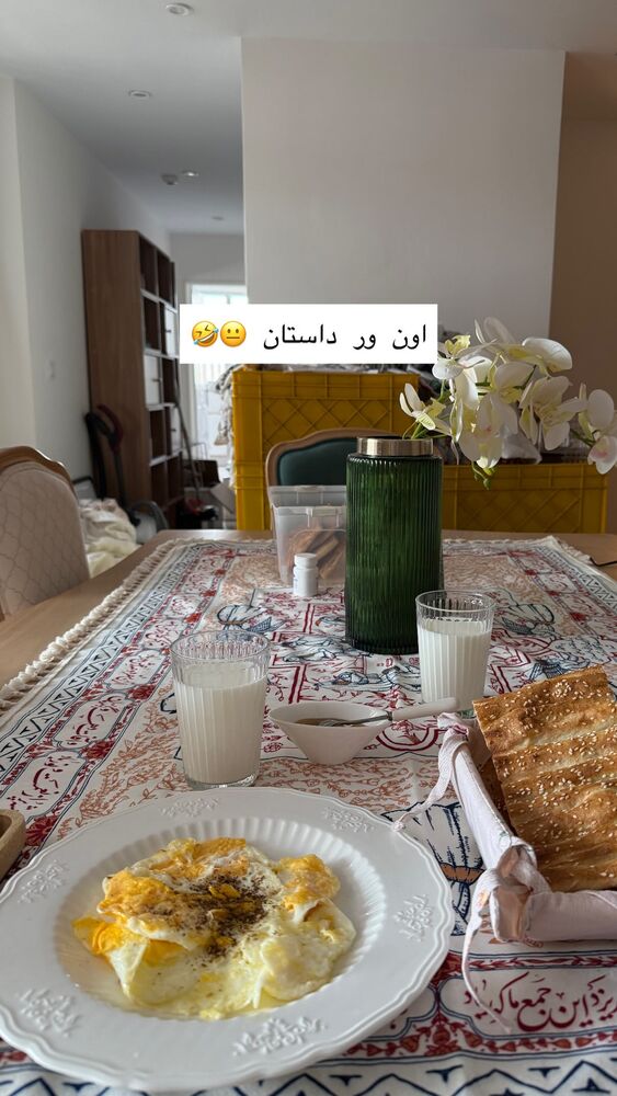  جدید ترین استوری اینستاگرام حریر عادلی