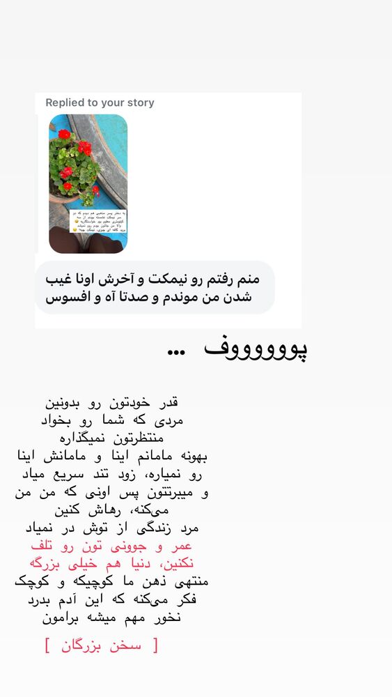  جدید ترین استوری اینستاگرام حریر عادلی