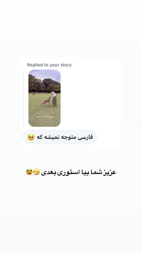  جدید ترین استوری اینستاگرام حریر عادلی