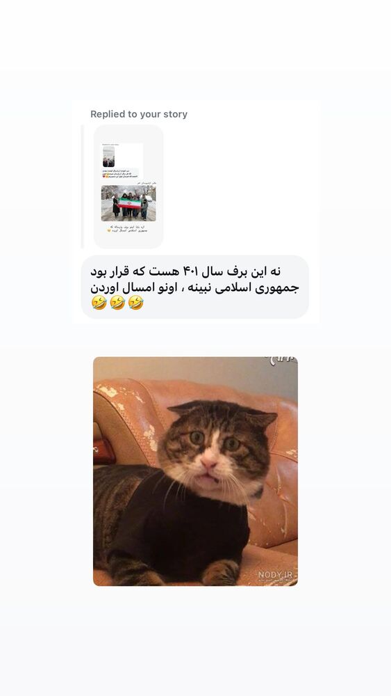  جدید ترین استوری اینستاگرام حریر عادلی