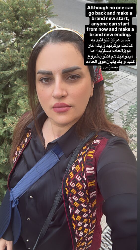 جدید ترین استوری اینستاگرام حریرشریعت زاده