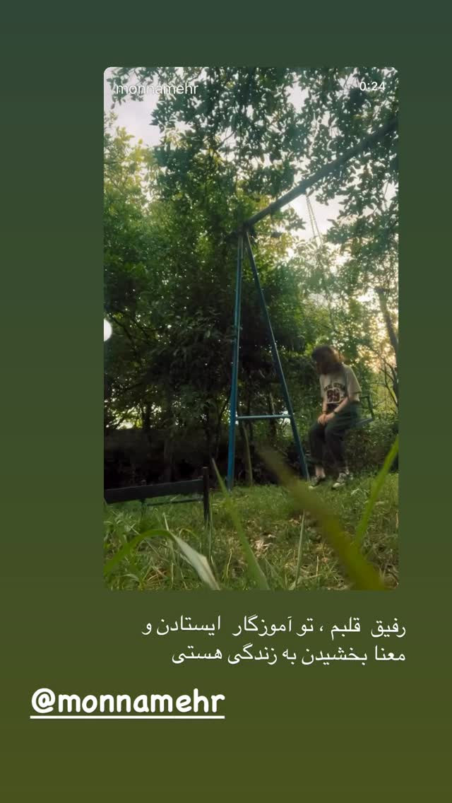  جدید ترین استوری اینستاگرام هنگامه قاضیانی