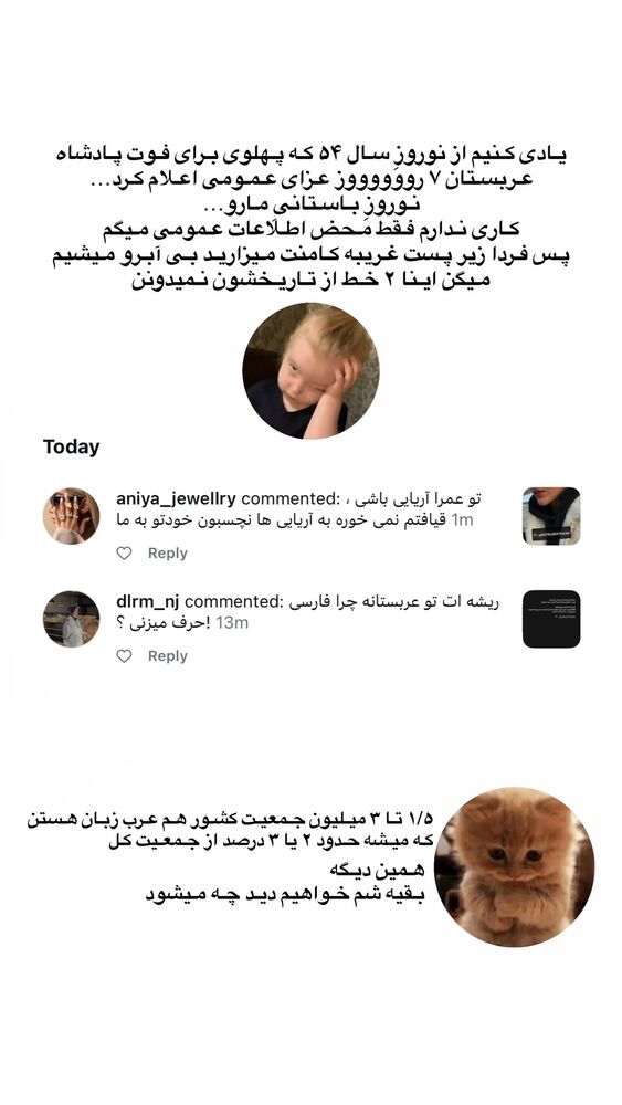  جدید ترین استوری اینستاگرام هانیه پیروزرام