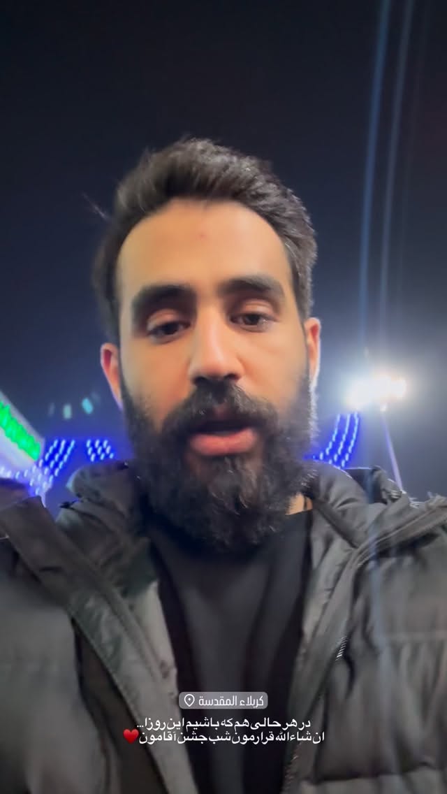  جدید ترین استوری اینستاگرام حسین طاهری