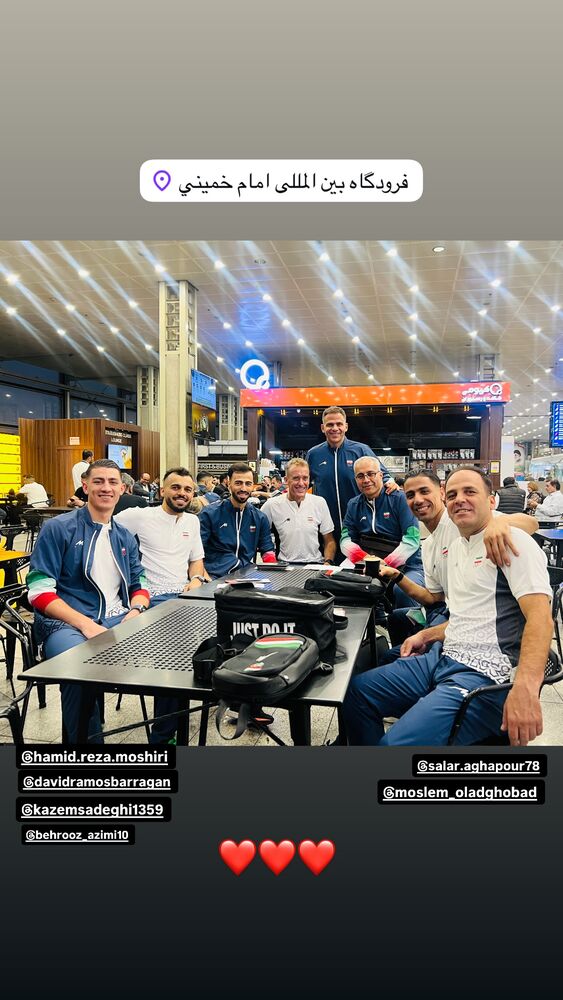 جدید ترین استوری اینستاگرام حسین طیبی