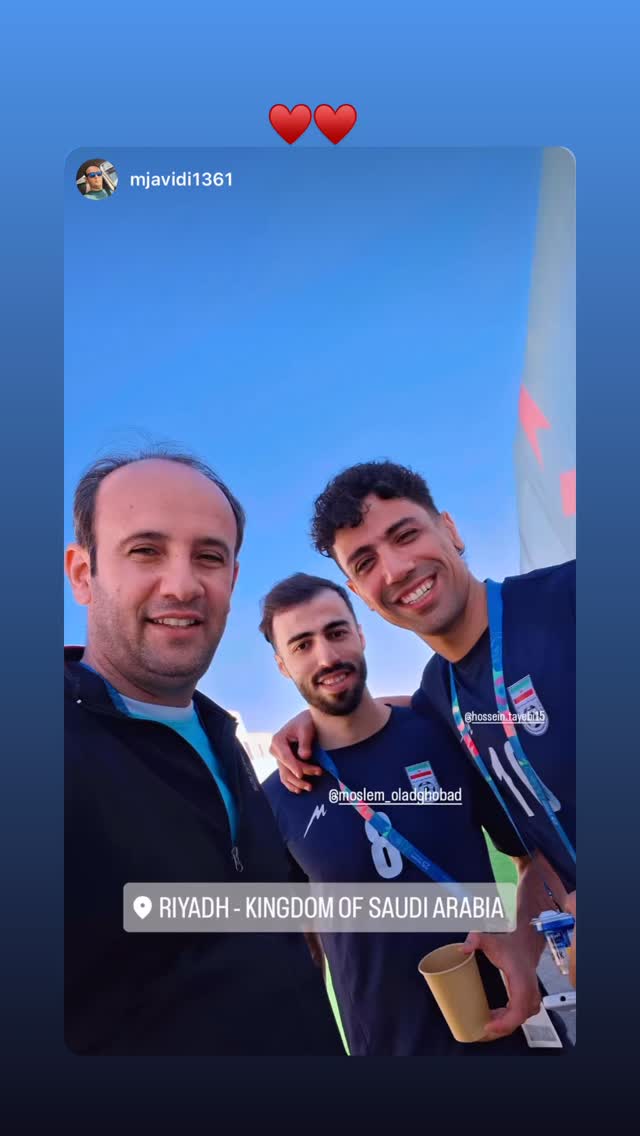  جدید ترین استوری اینستاگرام حسین طیبی