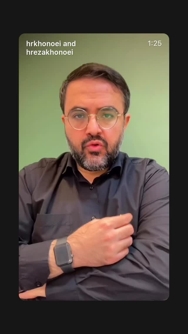  جدید ترین استوری اینستاگرام حميدرضا خونویی