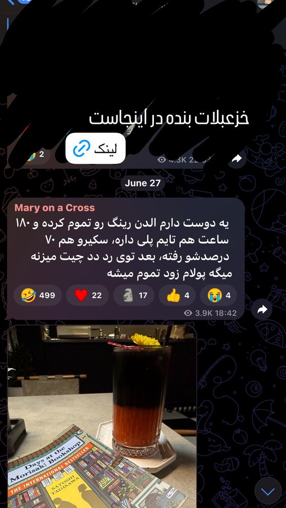  جدید ترین استوری اینستاگرام مریم خواجوی