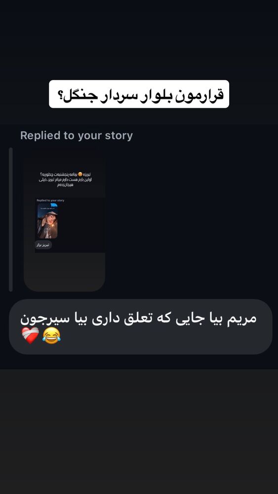  جدید ترین استوری اینستاگرام مریم خواجوی