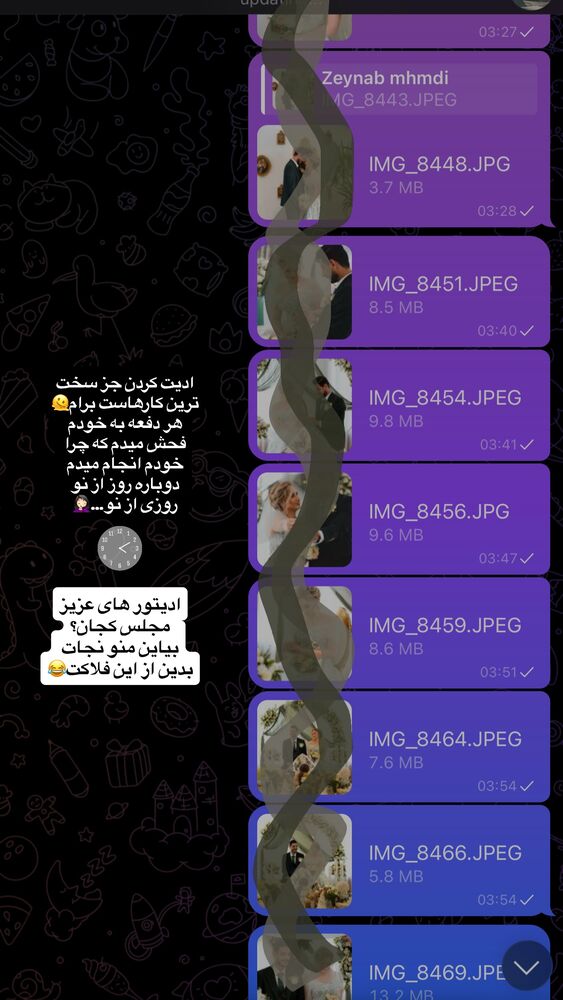  جدید ترین استوری اینستاگرام زینب سادات