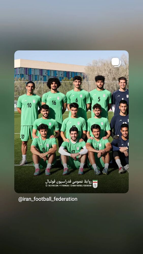  جدید ترین استوری اینستاگرام فدرایسون فوتبال ایران