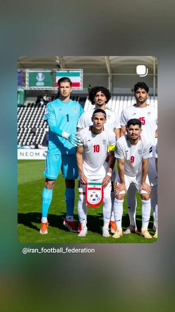  جدید ترین استوری اینستاگرام فدرایسون فوتبال ایران