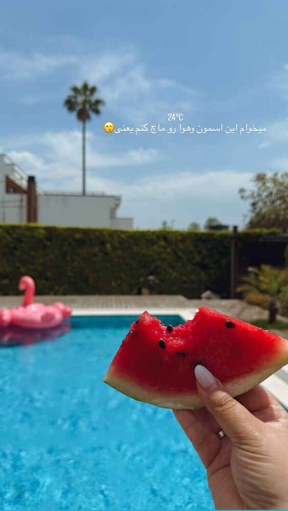 جدید ترین استوری اینستاگرام یاسمین کریمی