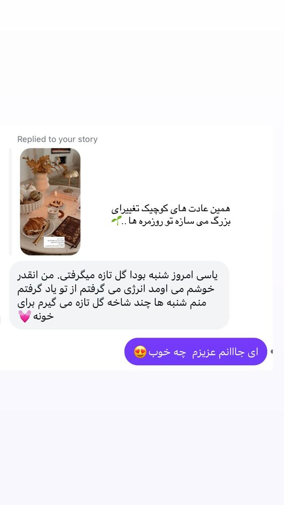  جدید ترین استوری اینستاگرام یاسمین کریمی