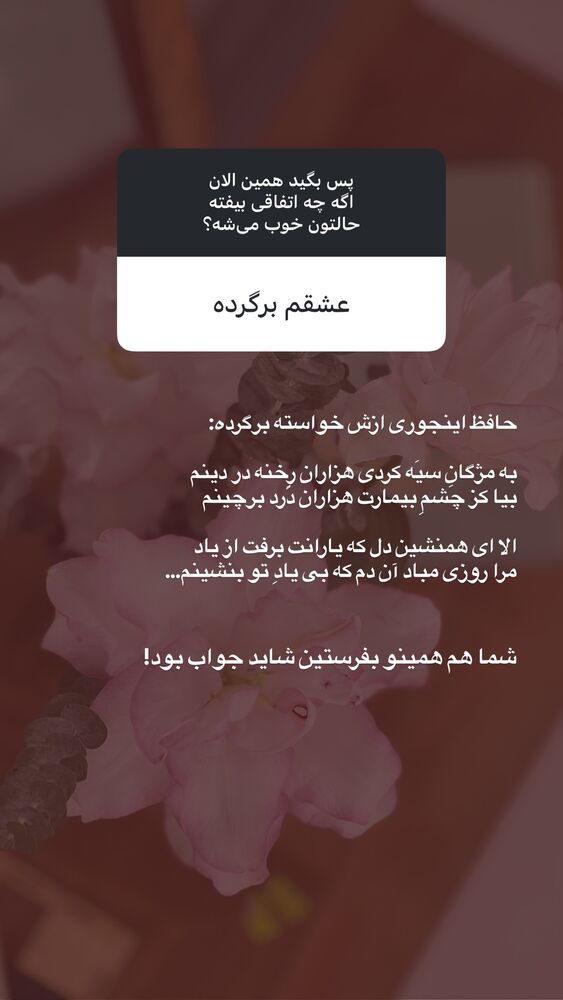  جدید ترین استوری اینستاگرام مریم جباری