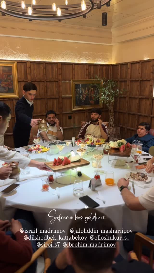  جدید ترین استوری اینستاگرام جلال الدين ماشاريبوف