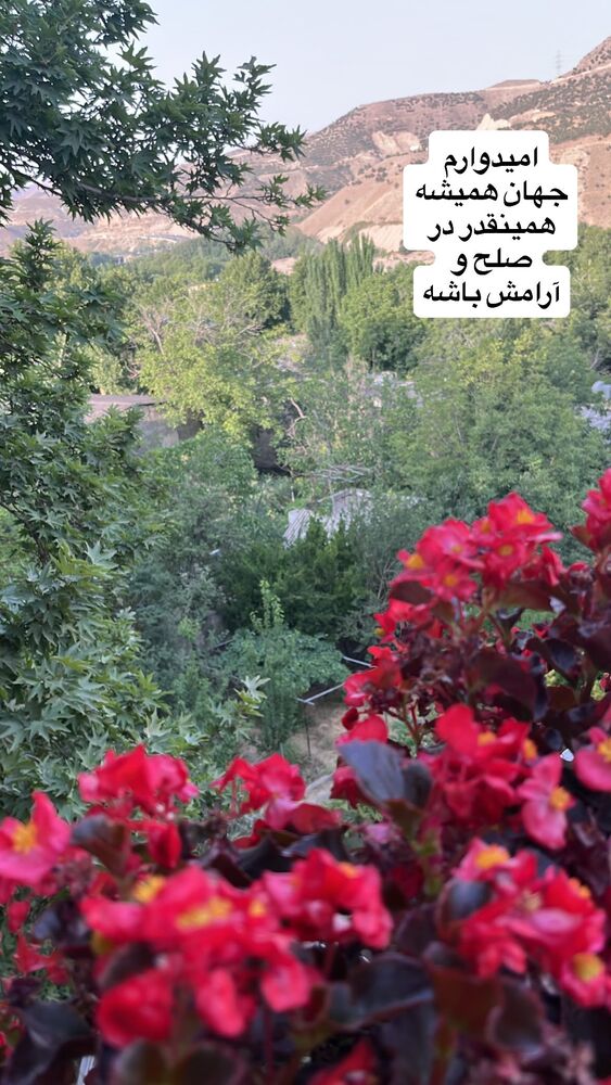  جدید ترین استوری اینستاگرام کمند امیر سلیمانی